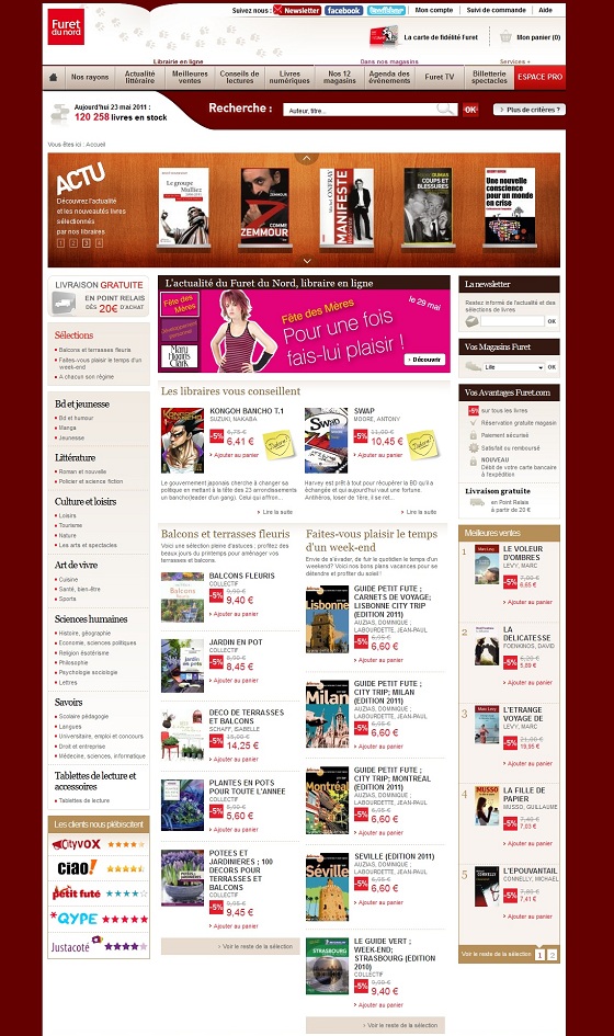 Furet du Nord sous Magento Le Furet du Nord ecommerce Magento