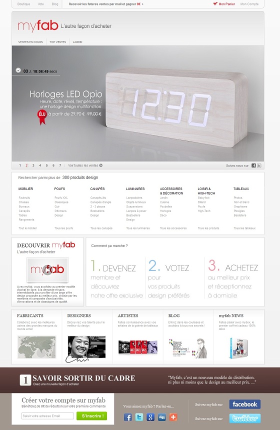 Magento : l'autre façon d'acheter 18 grandes marques sous magento : Myfab